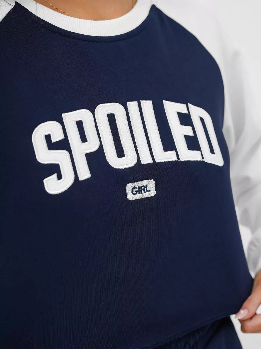 Sieviešu tumši zils komplekts Spoiled.