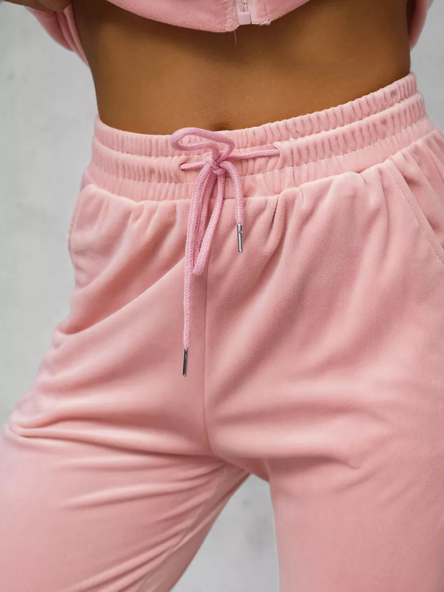 Sieviešu rozā velūra komplekts Rosita.