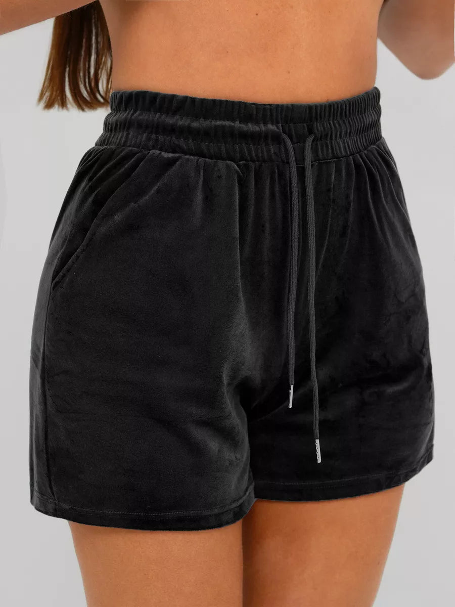 Sieviešu melns velūra komplekts Stel