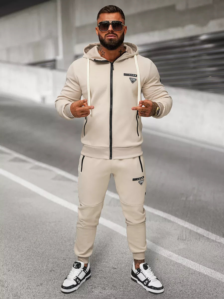 Vīriešu brūns sporta tērps Icon.