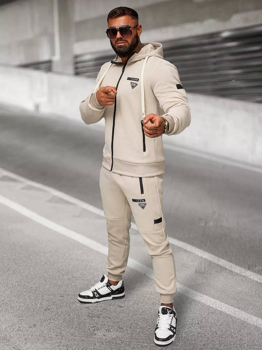 Vīriešu brūns sporta tērps Icon.