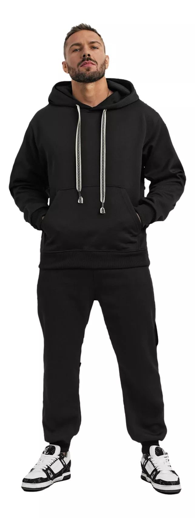 Vīriešu melns uzvalks Ulan