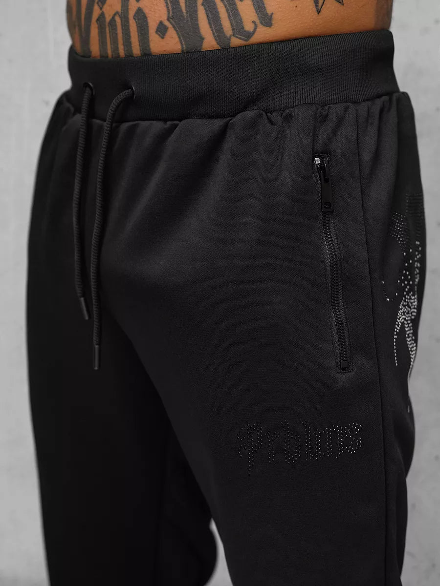 Vīriešu melns brīvā laika kostīms Matin.