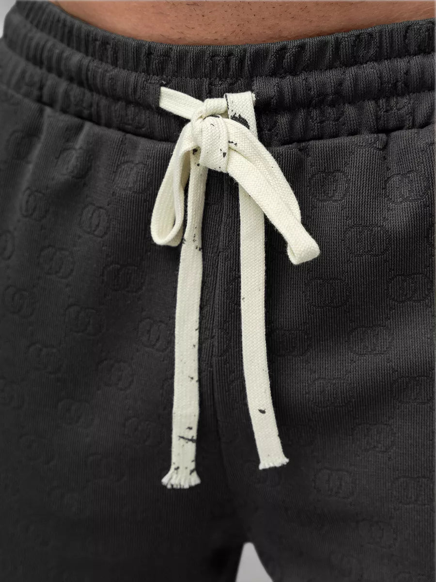 Vīriešu tumši pelēks komplekts What