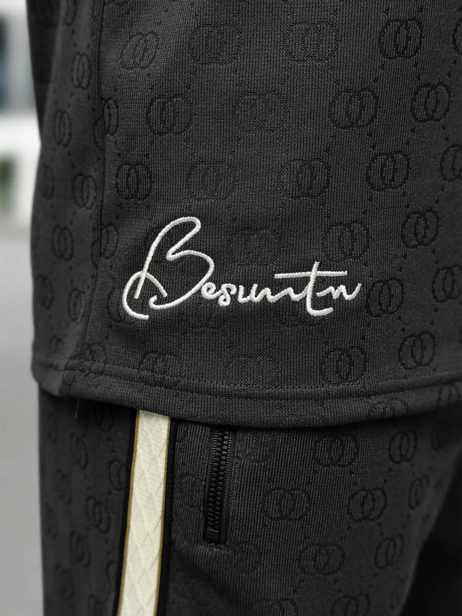 Vīriešu tumši pelēks komplekts What