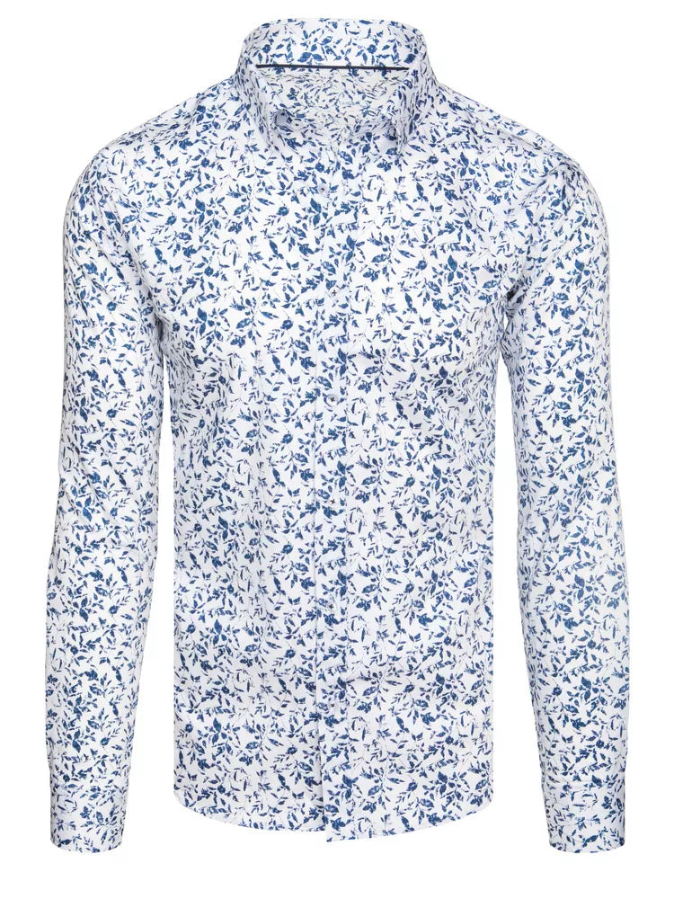 Vīriešu balts krekls ar garām piedurknēm Scot