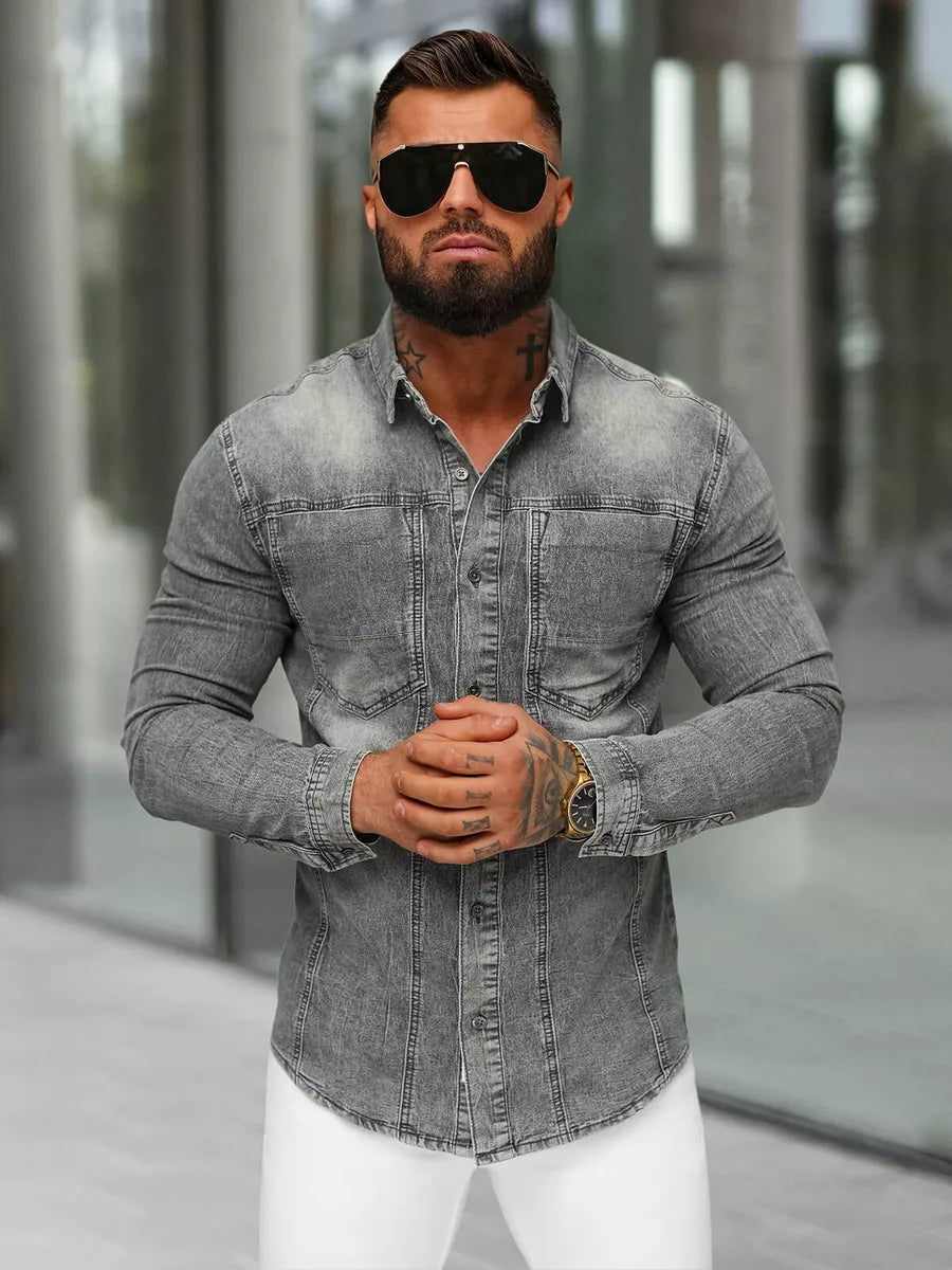 Vīriešu džinsa krekls Torin