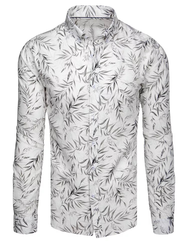 Vyriški baltos spalvos marškiniai Damian