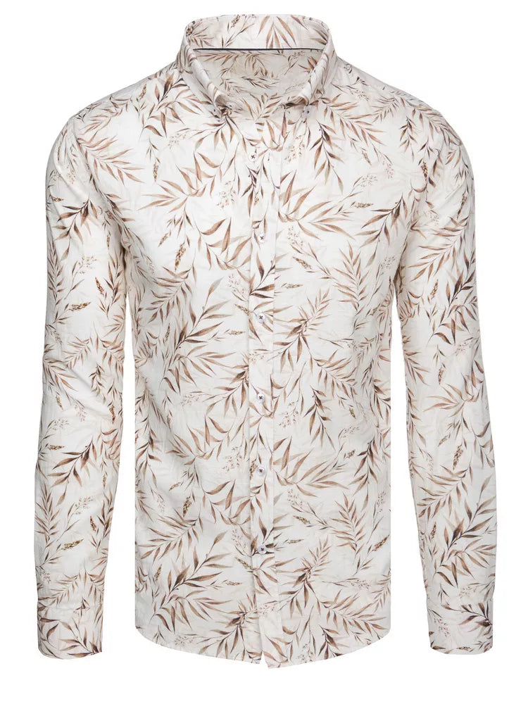 Vyriški baltos spalvos marškiniai Damian