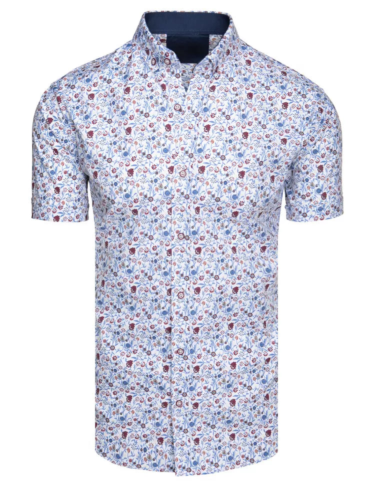 Vīriešu balts īsroku krekls Tem