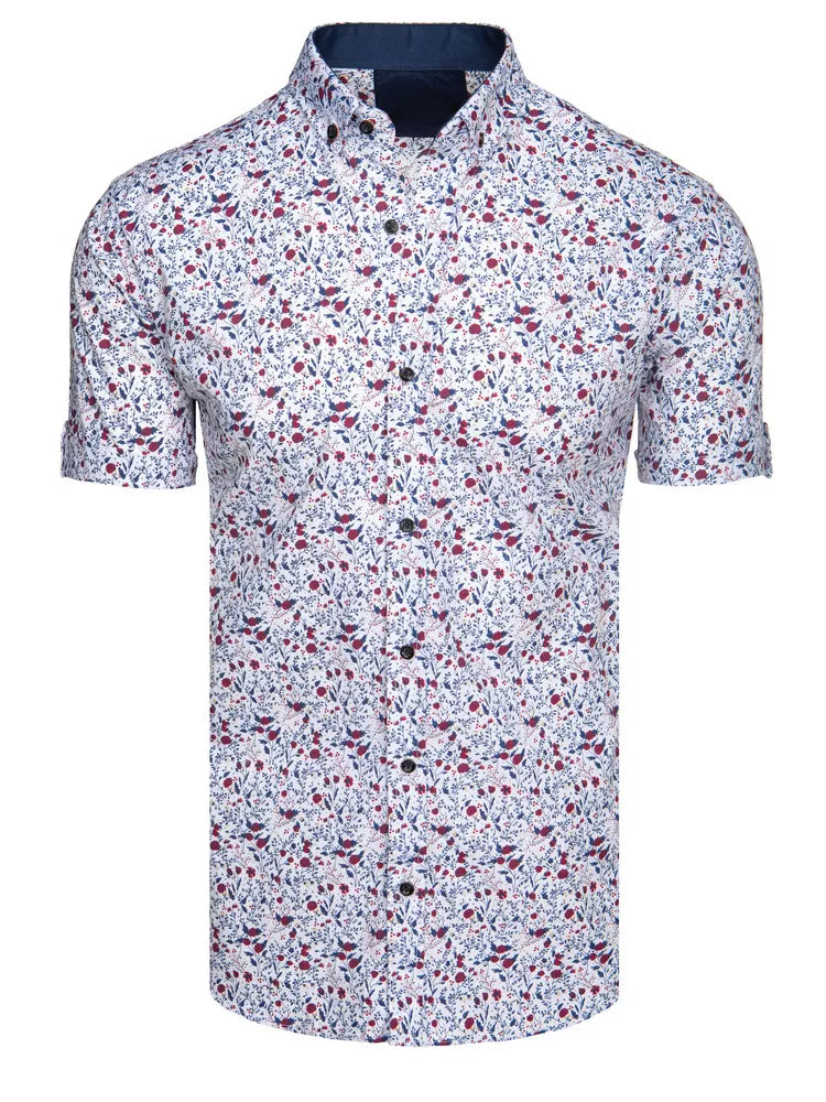 Vīriešu balts īsroku krekls Ty