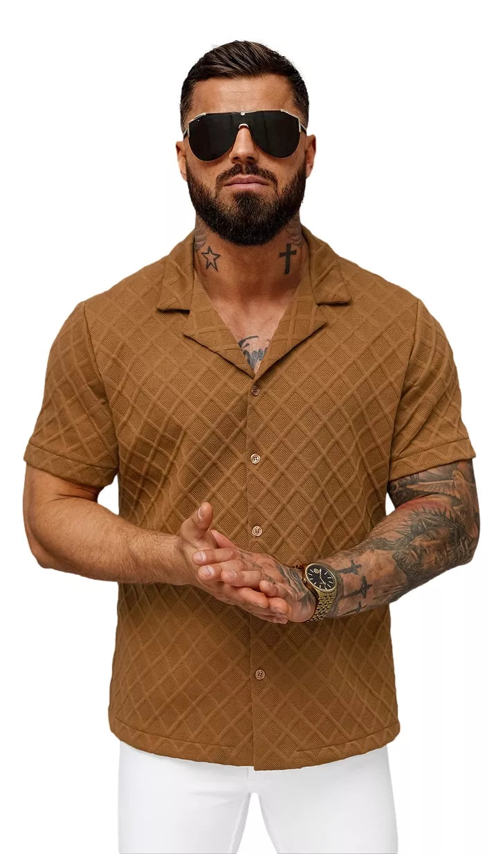 Vīriešu īsroku brūns T-krekls Fargo