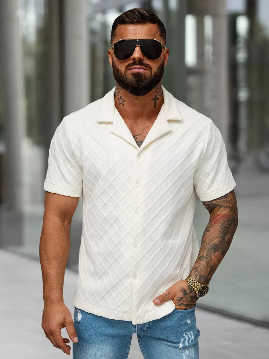 Vīriešu īsroku balts T-krekls Fargo