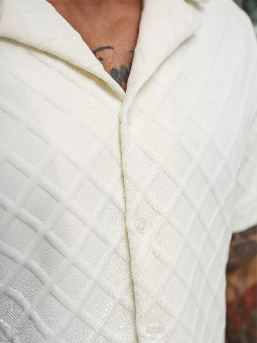 Vīriešu īsroku balts T-krekls Fargo