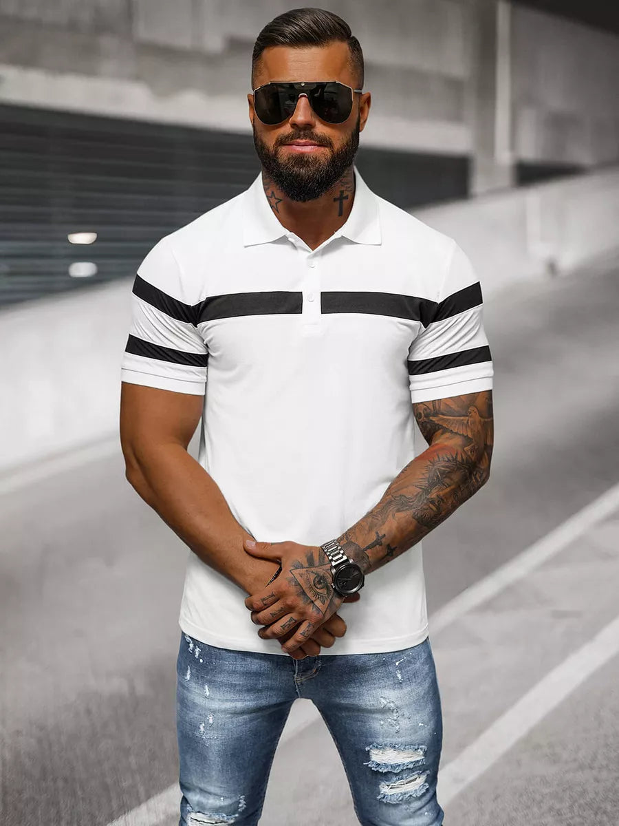 Vīriešu balts polo krekls Orland