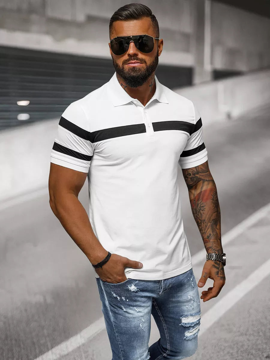 Vīriešu balts polo krekls Orland