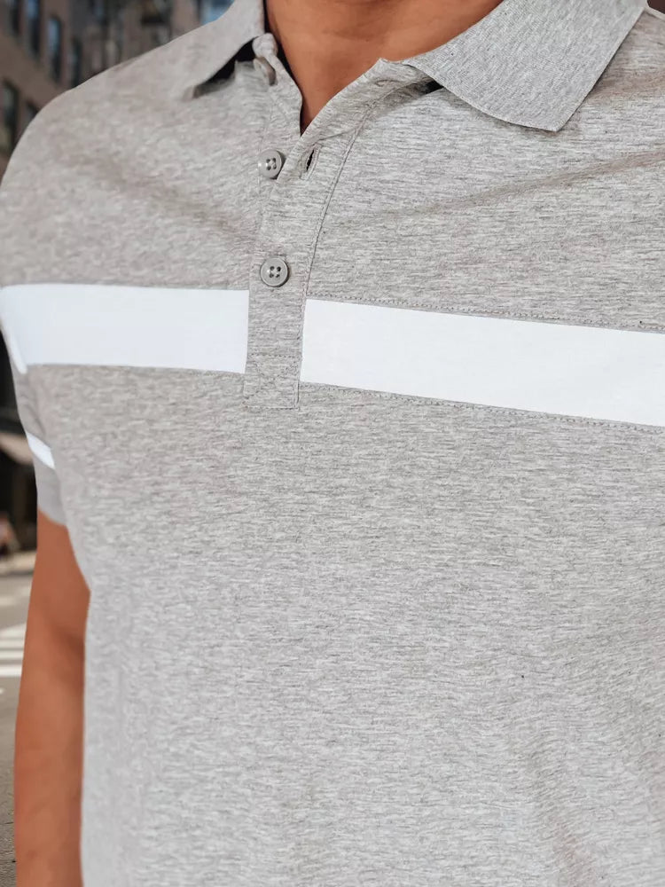 Vīriešu pelēks polo krekls Lima