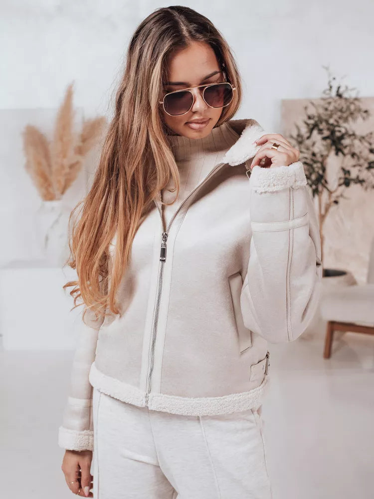 Sieviešu balta jaka Mira