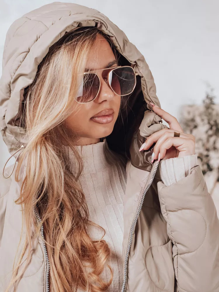 Sieviešu brūna jaka Olin