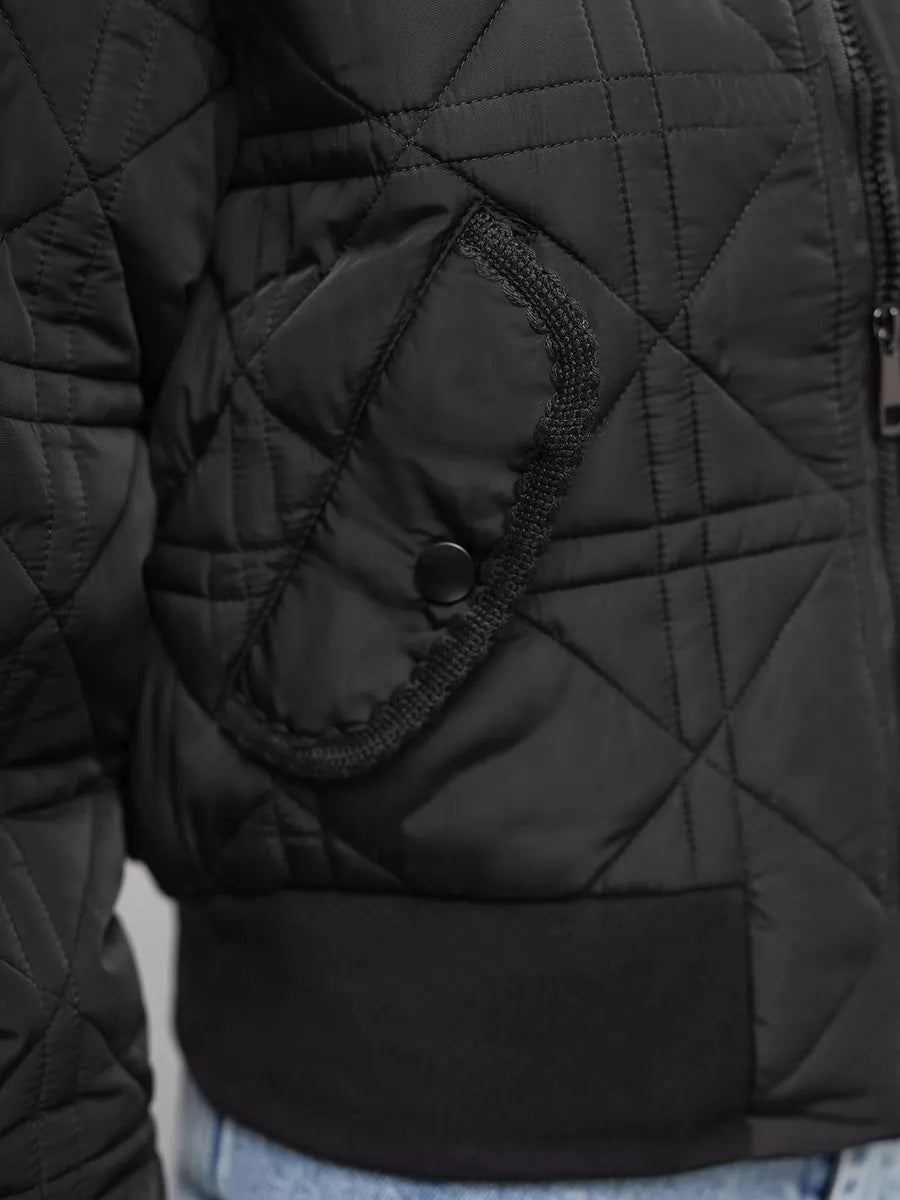 Sieviešu melna bomberjaka Morin