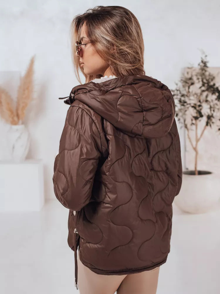 Sieviešu brūna jaka Olin