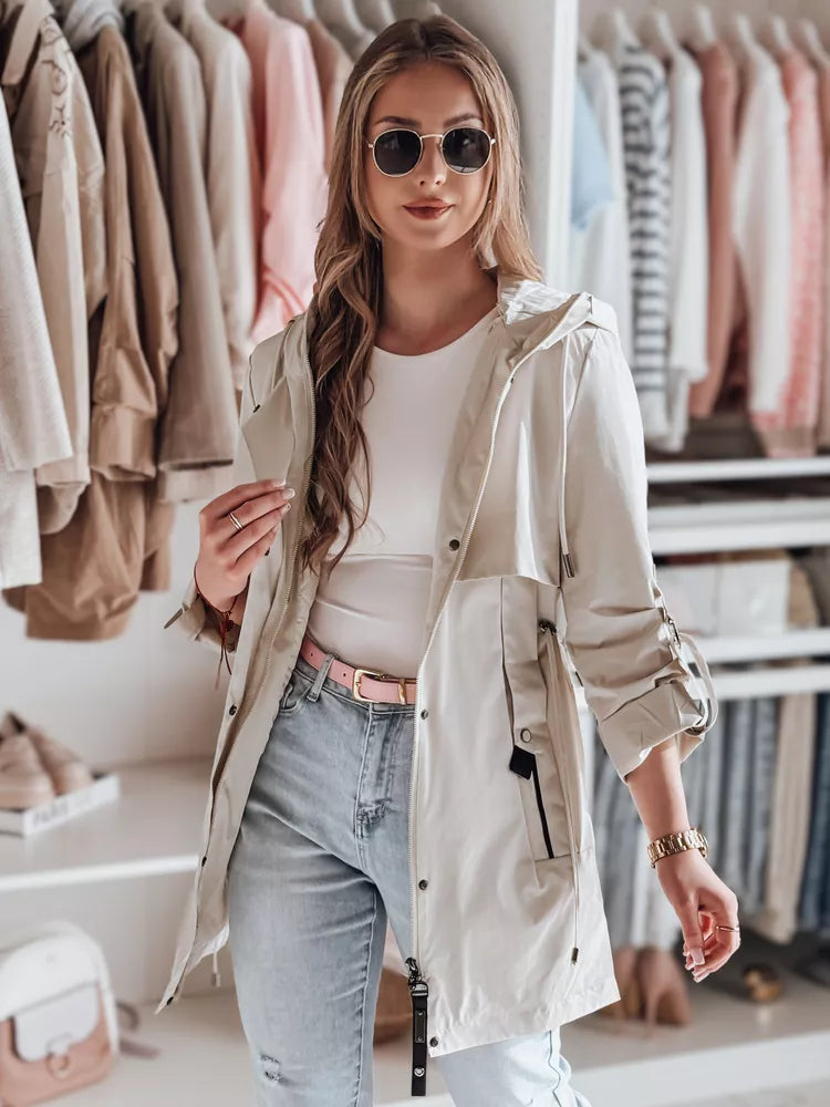 Balta sieviešu jaka Modo