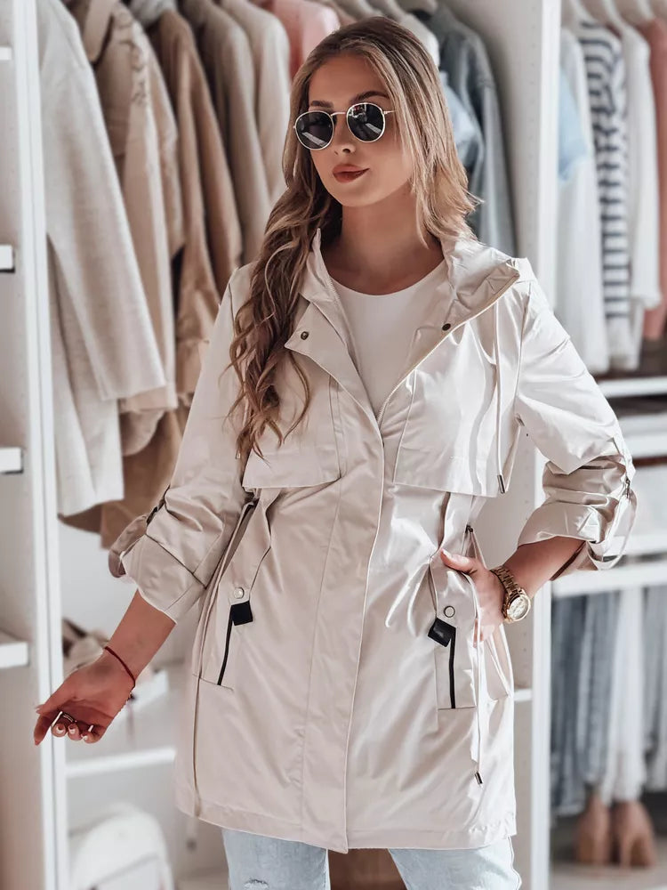 Balta sieviešu jaka Modo