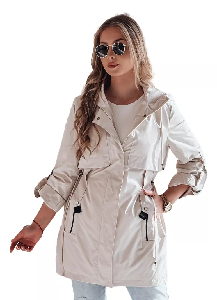 Balta sieviešu jaka Modo