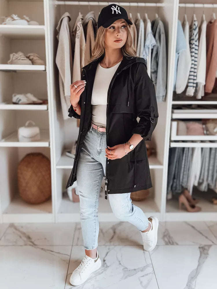 Melna sieviešu jaka Modo