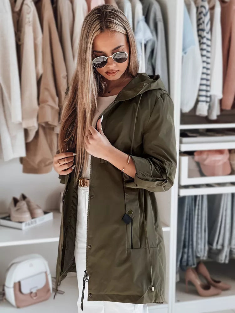 Haki krāsas sieviešu jaka Modo