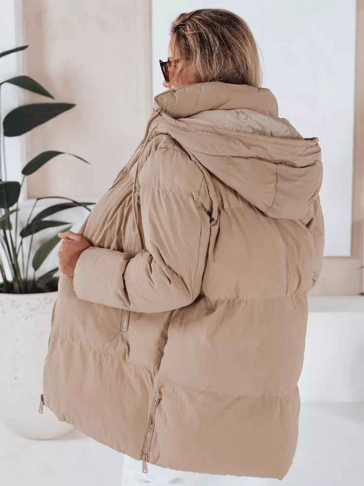 Sieviešu stepēta brūna jaka Letis