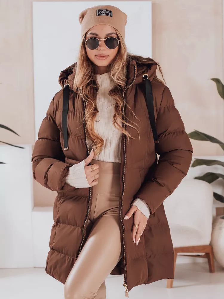 Sieviešu ziemas brūna jaka Gabriel