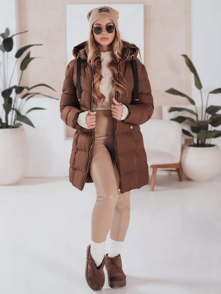 Sieviešu ziemas brūna jaka Gabriel