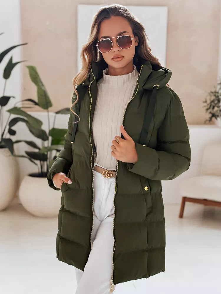 Sieviešu ziemas haki krāsas jaka Gabriel