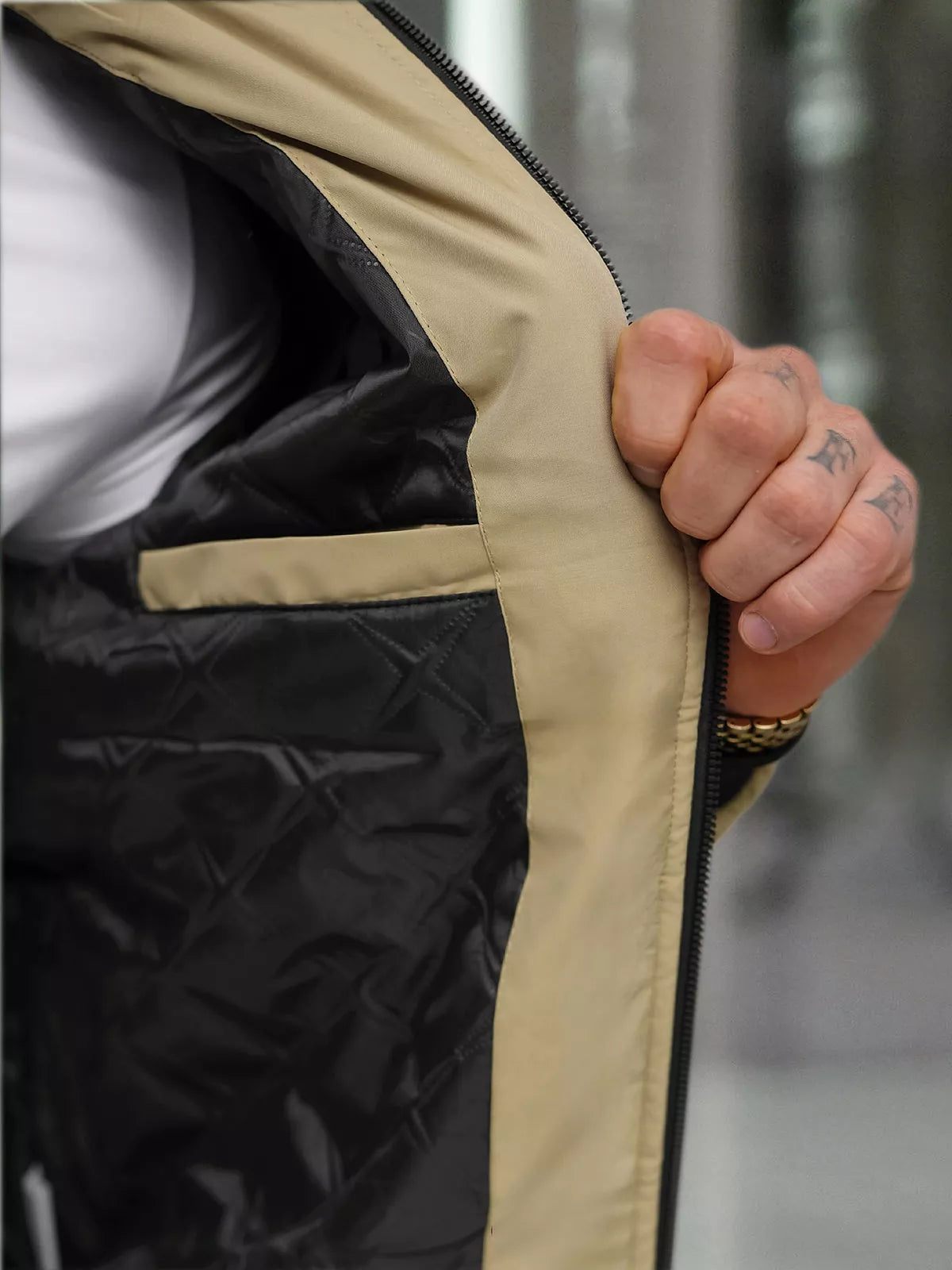 Vīriešu brūna jaka Sense