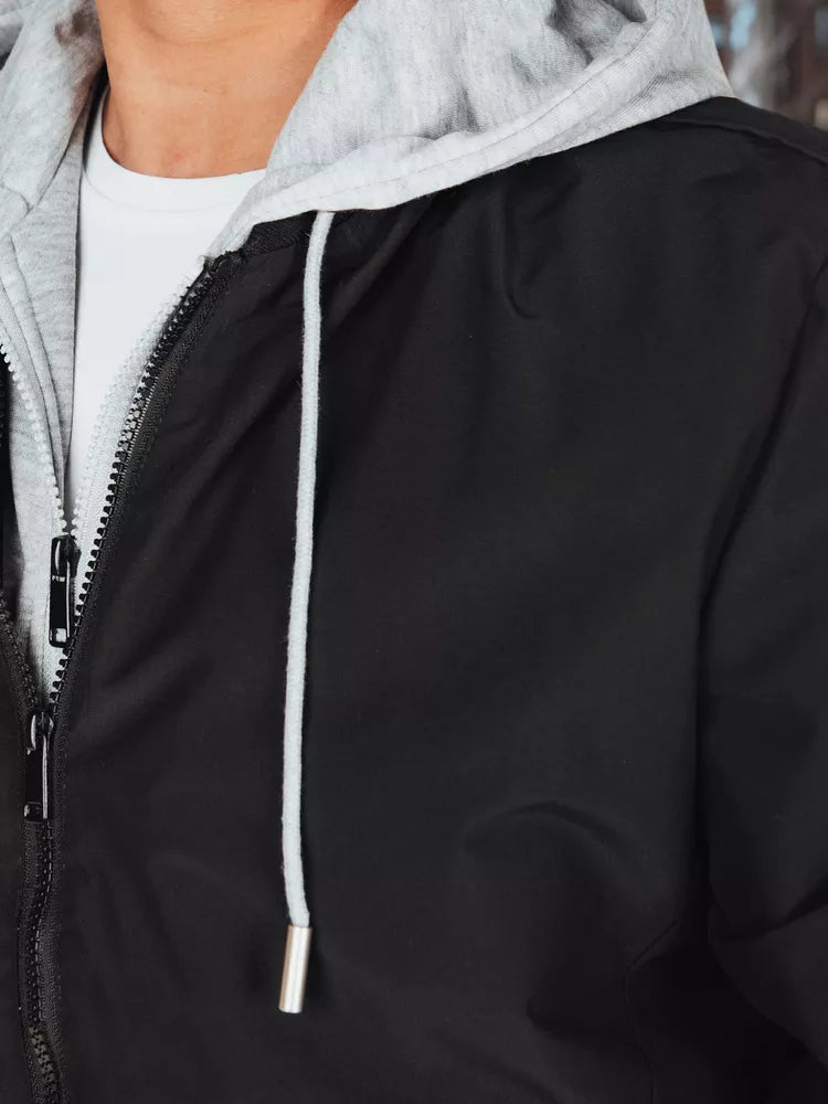 Vīriešu melna bomberjaka Edmin