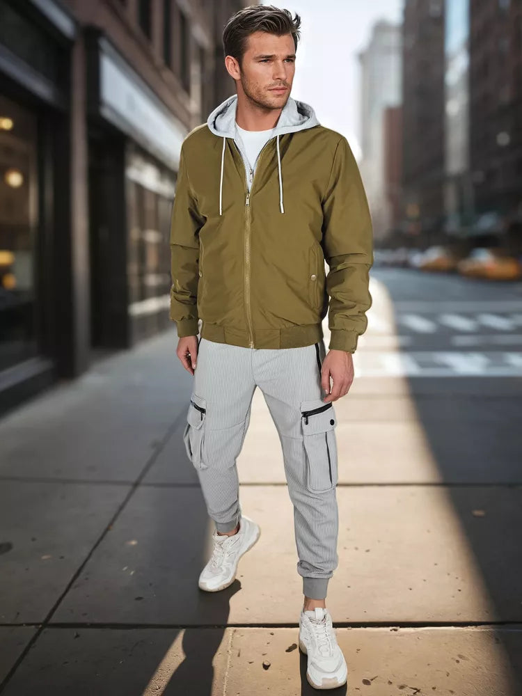 Vīriešu zaļa bomberjaka Edmin