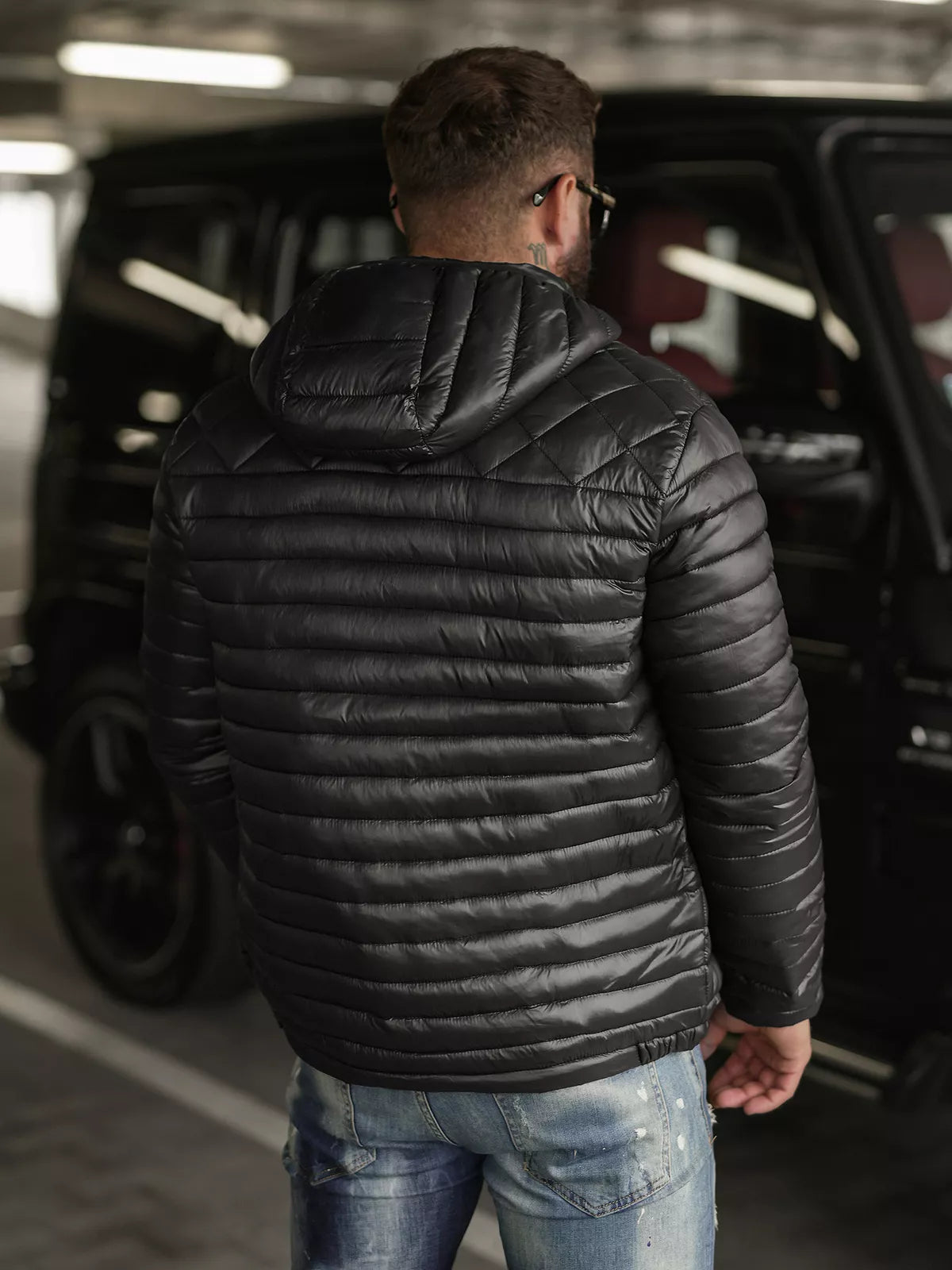 Vīriešu melna jaka Astor