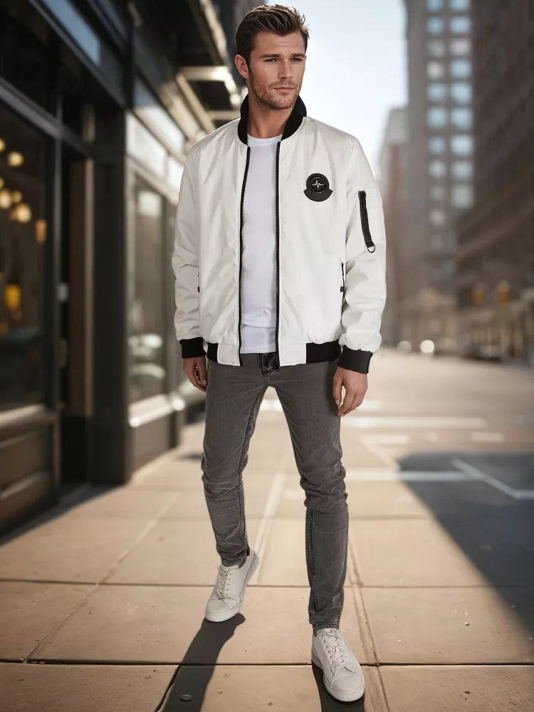 Vīriešu brūna jaka komplekts