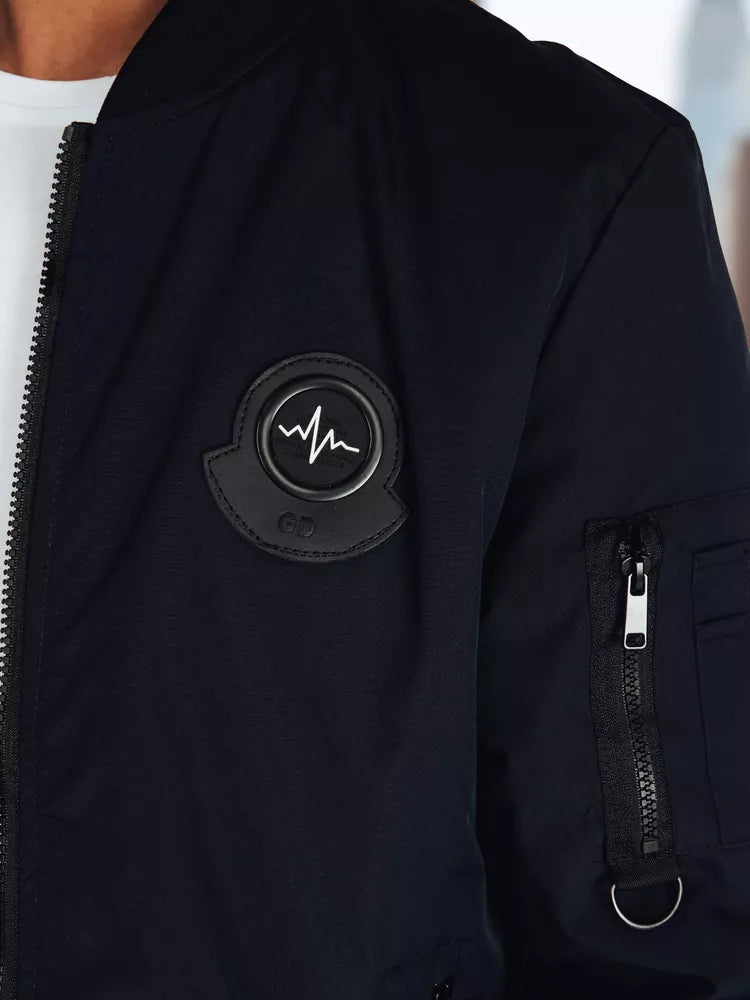 Vīriešu tumši zila jaka komplekts