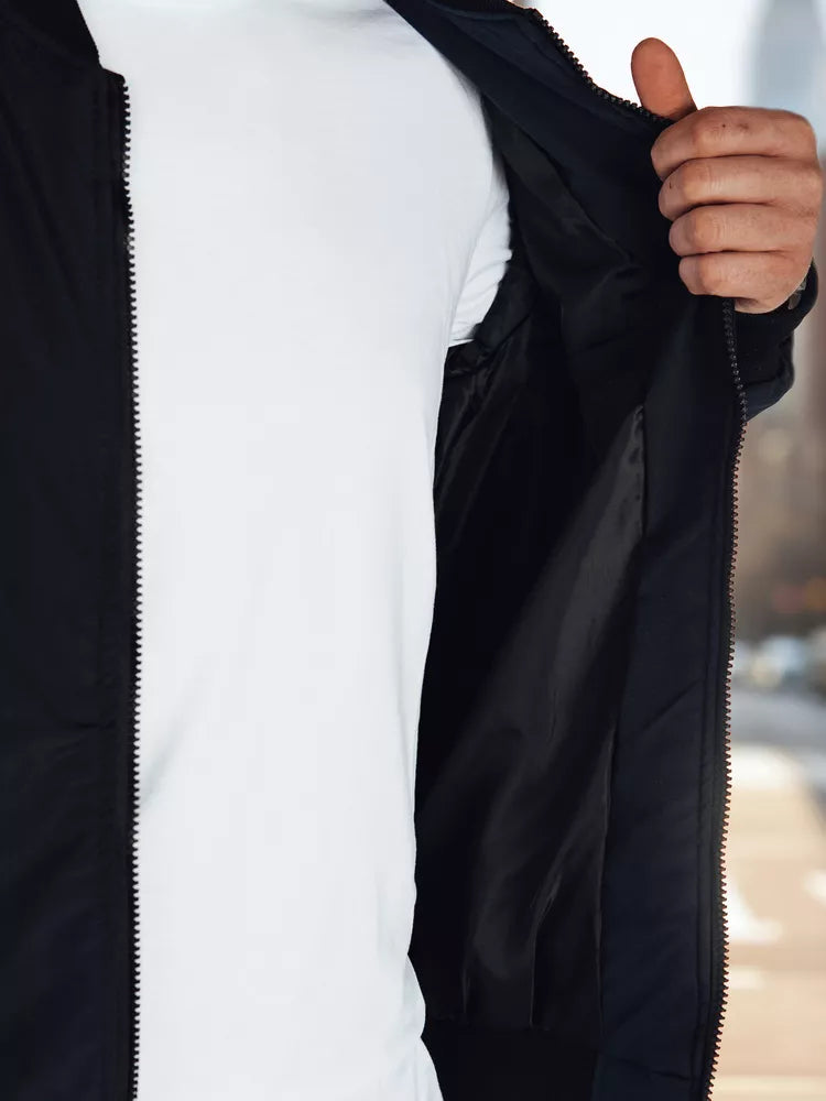 Vīriešu tumši zila jaka komplekts