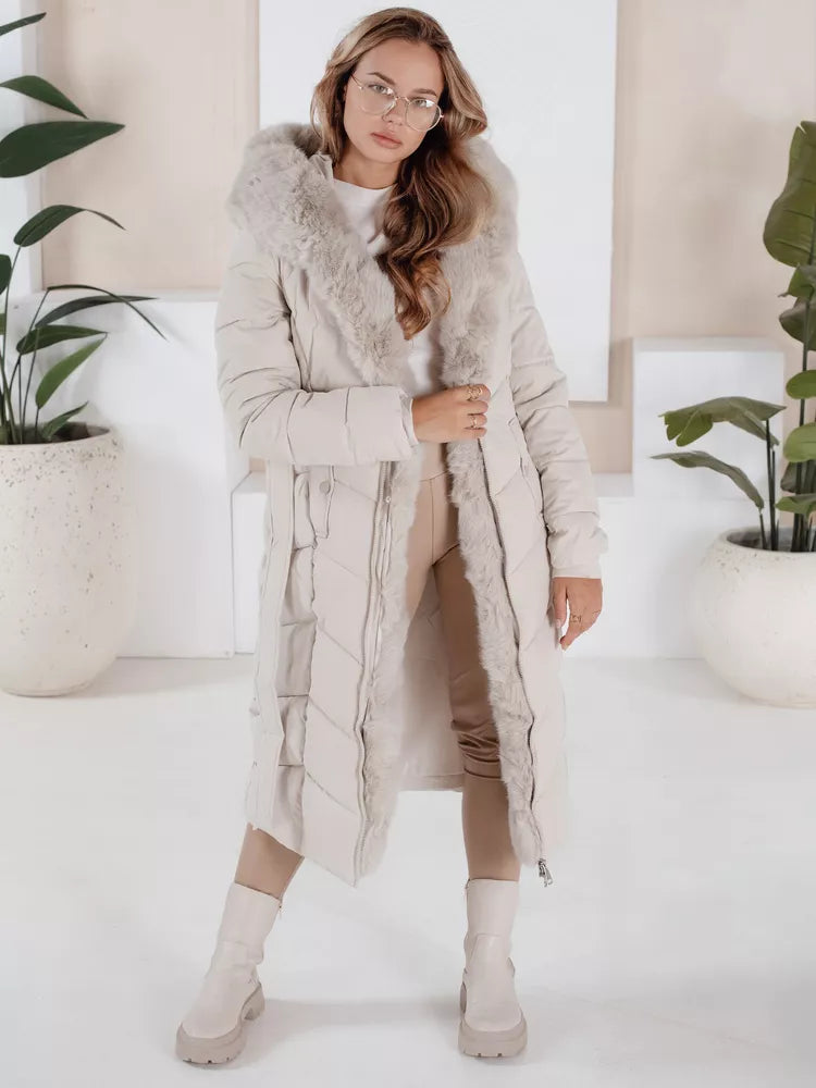 Sieviešu stepēta balta jaka Oris