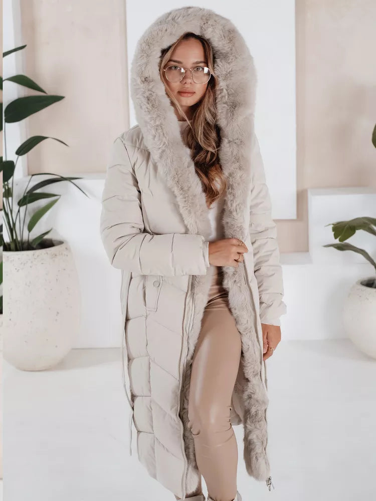 Sieviešu stepēta balta jaka Oris