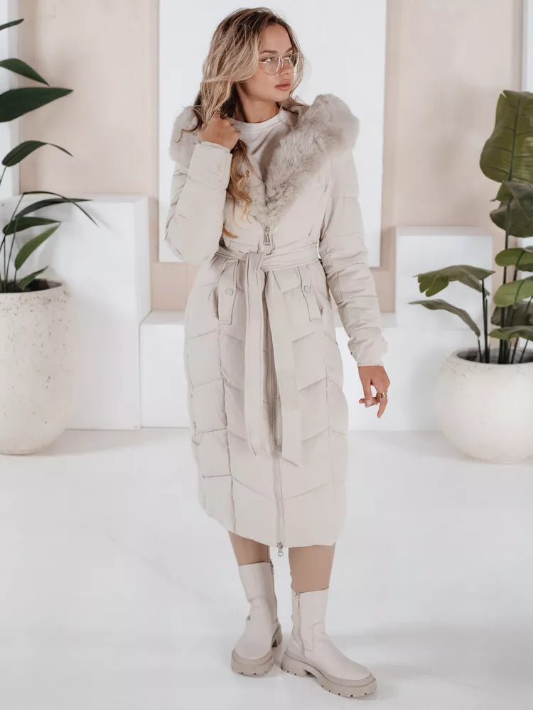 Sieviešu stepēta balta jaka Oris