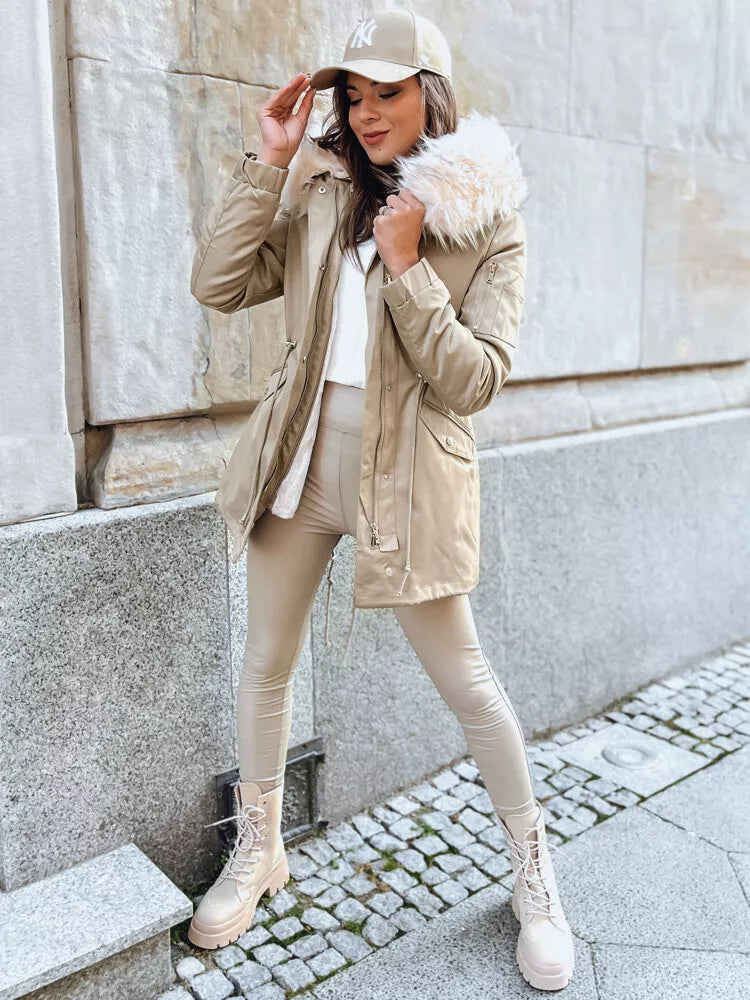 Bēša sieviešu jaka Garnit