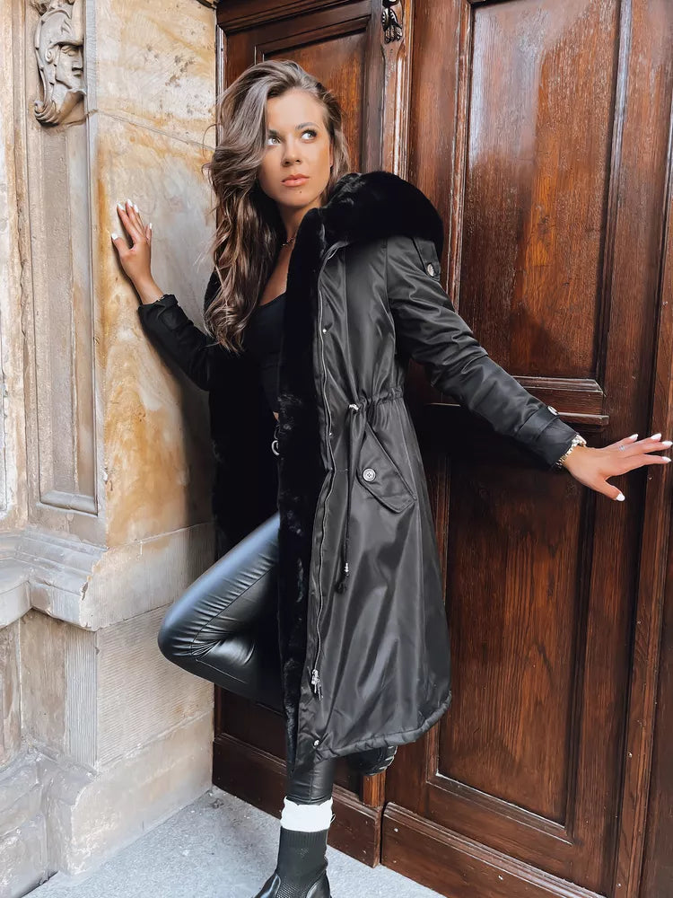 Melna garā sieviešu jaka Harpe