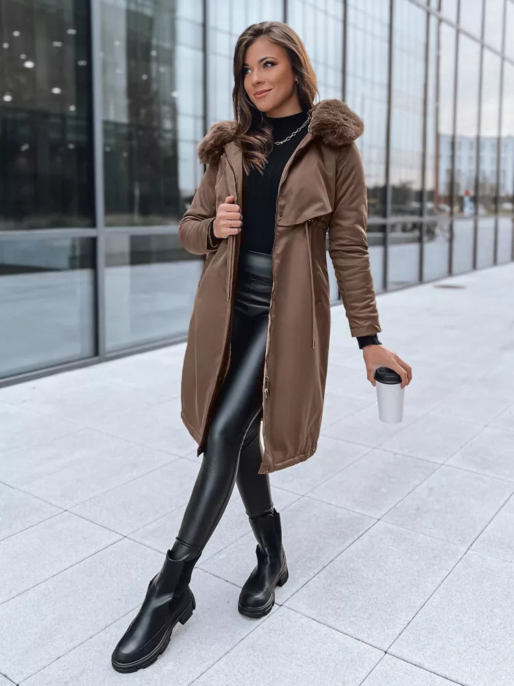 Brūna garā sieviešu jaka Juste