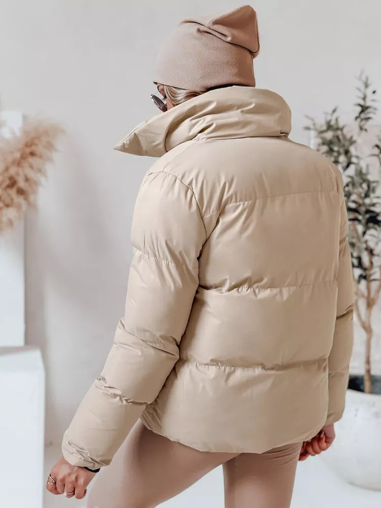 Sieviešu ziemas gaiši brūna jaka Lari