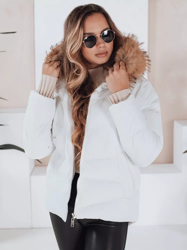 Balta sieviešu jaka Ariela 