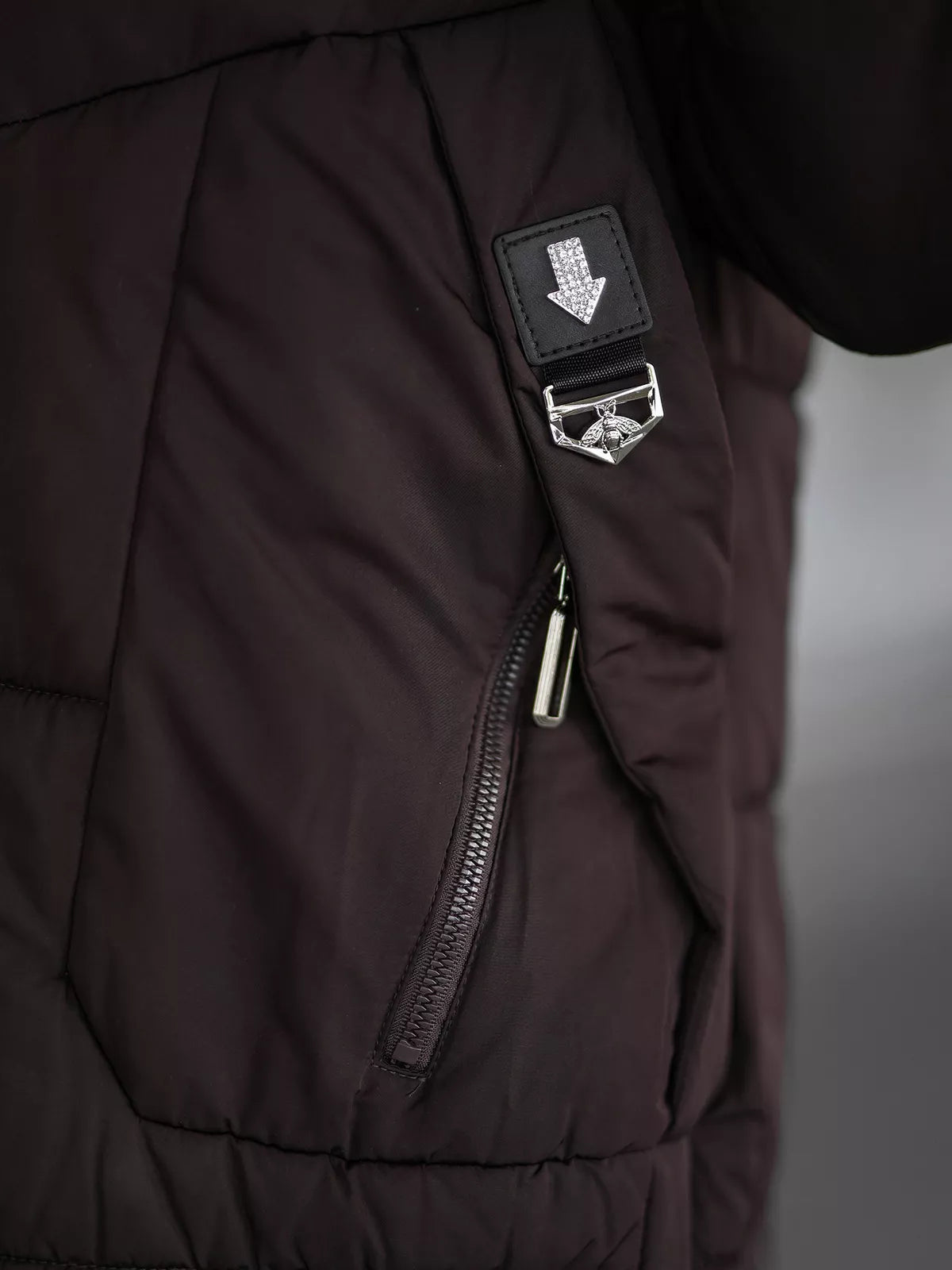 Sieviešu tumši brūna ziemas jaka Flint